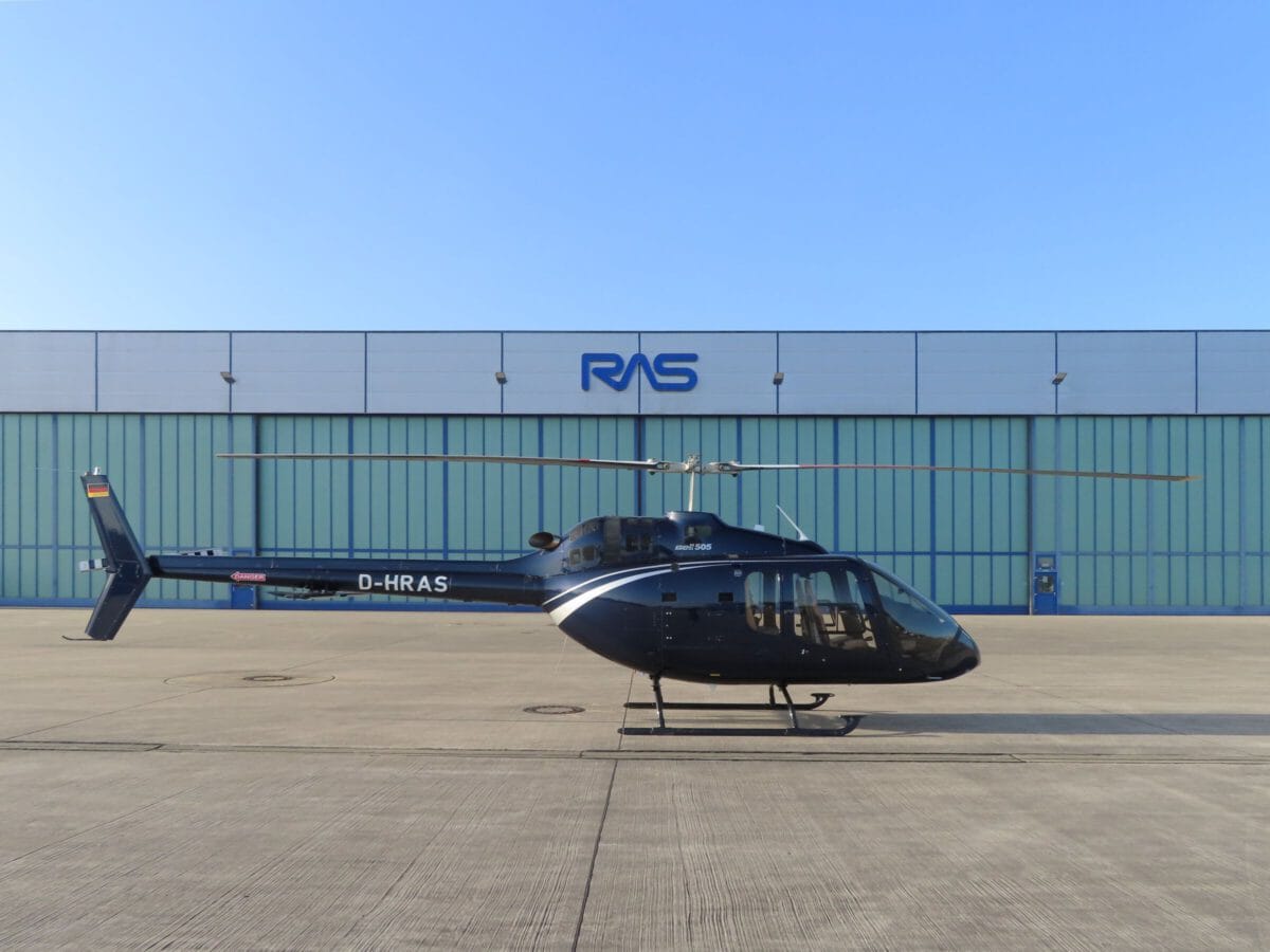 RAS begrüßt ersten Bell 505 Jet Ranger Kunden in Deutschland